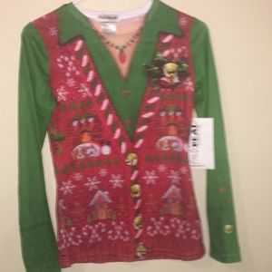 Christmas Theme Top Ugly Christmas Sweater S Small